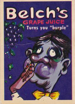 1962 Leaf Foney Ads #36 Belch's Grape Juice Front