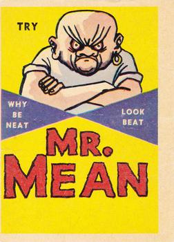 1962 Leaf Foney Ads #3 Mr. Mean Front