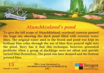 2006 Breygent The Wizard of Oz #15 Munchkinland's pond Back