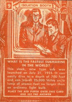 1957 Topps Isolation Booth #9 What is the fastest submarine in the world? Back