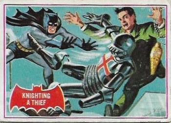 1966 Topps Batman Series A (Red Bat Logo) #9A Knighting a Thief Front
