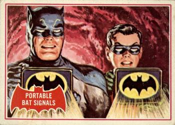 1966 Topps Batman Series A (Red Bat Logo) #16A Portable Bat Signals Front
