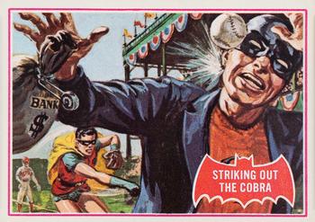 1966 Topps Batman Series A (Red Bat Logo) #27A Striking Out the Cobra Front