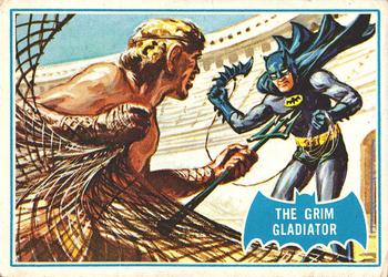 1966 Topps Batman Series B (Blue Bat Logo, Puzzle Back) #7B The Grim Gladiator Front