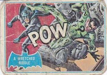 1966 Topps Batman Series B (Blue Bat Logo, Puzzle Back) #29B A Wretched Riddle Front
