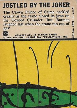 1966 Topps Batman Series B (Blue Bat Logo, Puzzle Back) #30B Jostled by the Joker Back