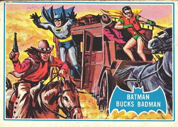 1966 Topps Batman Series B (Blue Bat Logo, Puzzle Back) #31B Batman Bucks Badman Front