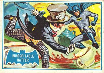 1966 Topps Batman Series B (Blue Bat Logo, Puzzle Back) #42B Inhospitable Hatter Front