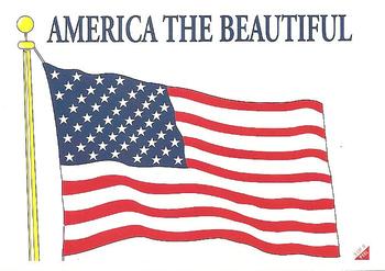 2001 Topps Enduring Freedom - Stickers #3 America the Beautiful Front