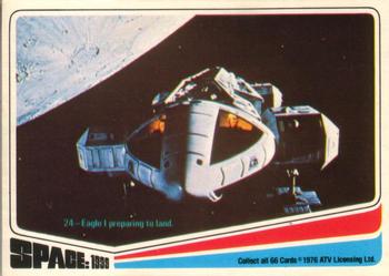 1976 Donruss Space: 1999 #24 Eagle I preparing to land. Front
