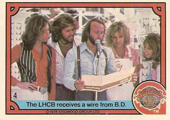 1978 Donruss Sgt. Pepper's Lonely Hearts Club Band #4 The LHCB receives a wire from B.D. Front