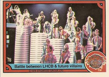 1978 Donruss Sgt. Pepper's Lonely Hearts Club Band #18 Battle between LHCB & future villains Front