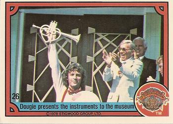 1978 Donruss Sgt. Pepper's Lonely Hearts Club Band #26 Dougie presents the instruments to the museum Front