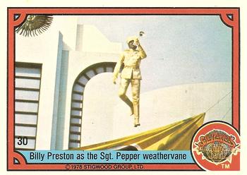 1978 Donruss Sgt. Pepper's Lonely Hearts Club Band #30 Billy Preston as the Sgt. Pepper weathervane Front