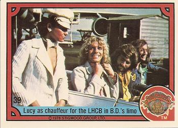 1978 Donruss Sgt. Pepper's Lonely Hearts Club Band #39 Lucy as chauffeur for the LHCB in B.D.'s limo Front