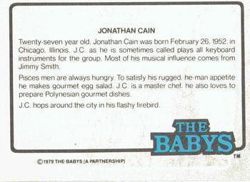 1979 Donruss Rock Stars #22 The Babys (Jonathan Cain) Back