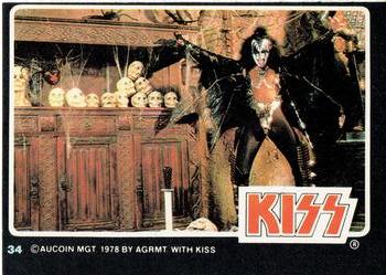 1979 Donruss Rock Stars #34 Kiss (Gene Simmons) Front