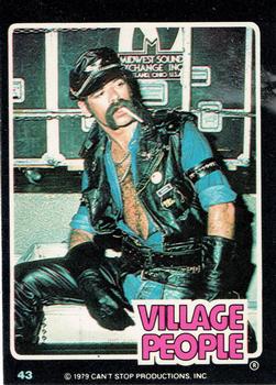 1979 Donruss Rock Stars #43 Village People (Glenn Hughes) Front