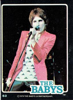 1979 Donruss Rock Stars #63 The Babys (John Waite) Front