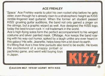 1979 Donruss Rock Stars #64 Kiss (Ace Frehley) Back