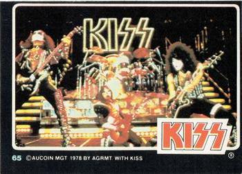 1979 Donruss Rock Stars #65 Kiss Front