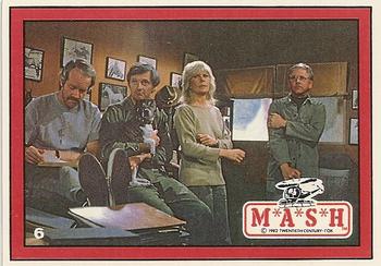 1982 Donruss M*A*S*H #6 Sitting around the office Front