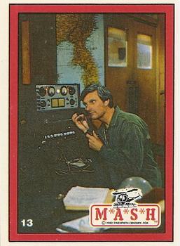 1982 Donruss M*A*S*H #13 Hawkeye on the phone Front