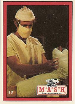 1982 Donruss M*A*S*H #17 BJ wrapping a cast Front
