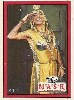 1982 Donruss M*A*S*H #41 Klinger as Cleopatra Front