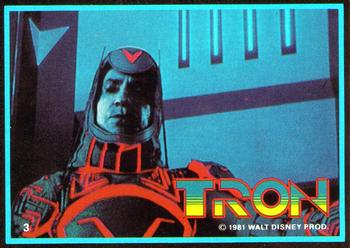 1982 Donruss Tron Movie #3 Sark looking down Front