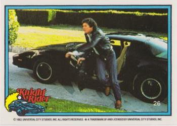 1983 Donruss Knight Rider #26 (puzzle column 4 row 4) Front