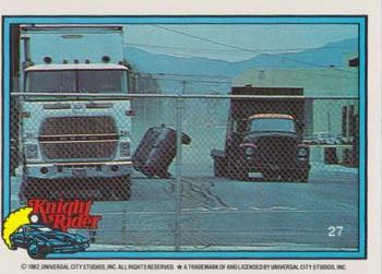 1983 Donruss Knight Rider #27 (puzzle column 4 row 5) Front