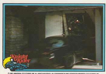 1983 Donruss Knight Rider #4 (puzzle column 6 row 4) Front