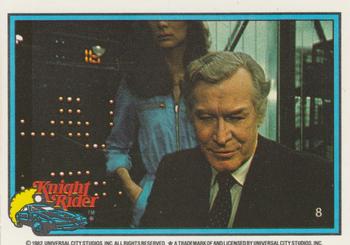 1983 Donruss Knight Rider #8 (puzzle column 6 row 8) Front