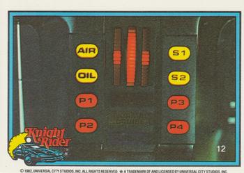 1983 Donruss Knight Rider #12 IDE (puzzle column 5 row 1) Front