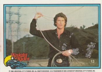 1983 Donruss Knight Rider #13 (puzzle column 5 row 2) Front