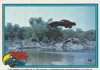 1983 Donruss Knight Rider #18 (puzzle column 5 row 7) Front