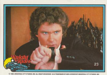 1983 Donruss Knight Rider #23 KNIGH (puzzle column 1 row 1) Front