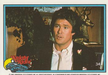 1983 Donruss Knight Rider #34 GHT (puzzle column 3 row 1) Front