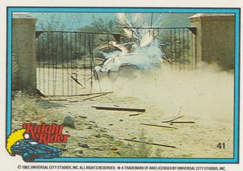 1983 Donruss Knight Rider #41 (puzzle column 3 row 8) Front