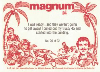 1983 Donruss Magnum P.I. #20 I was ready...and they weren't going to get away! Back