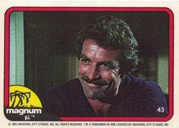 1983 Donruss Magnum P.I. #43 (smiling, purple shirt) Front