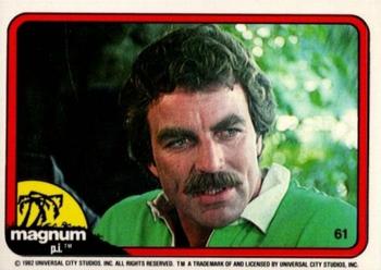 1983 Donruss Magnum P.I. #61 (green shirt with white collar) Front