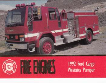 1993 Bon Air Fire Engines #92 1992 Ford Cargo Westates Pumper Front