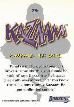 1996 Donruss Kazaam Movie #23 Rapping the Deal Back