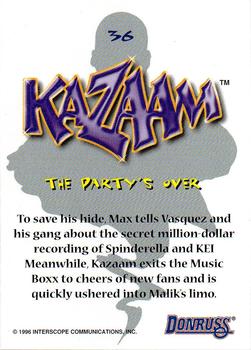 1996 Donruss Kazaam Movie #36 The Party's Over Back