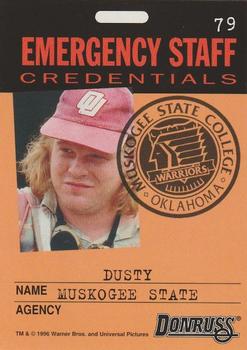 1996 Donruss Twister: The Dark Side of Nature #79 Dusty - Muskogee State Back