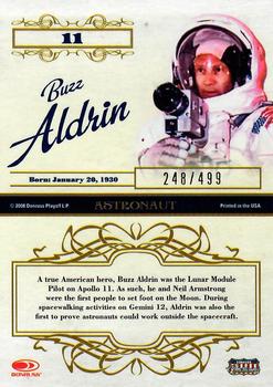 2008 Donruss Americana Celebrity Cuts #11 Buzz Aldrin Back