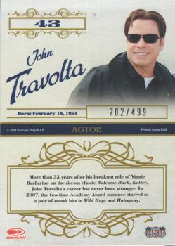 2008 Donruss Americana Celebrity Cuts #43 John Travolta Back