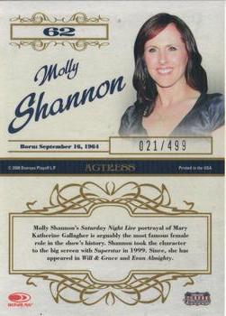 2008 Donruss Americana Celebrity Cuts #62 Molly Shannon Back